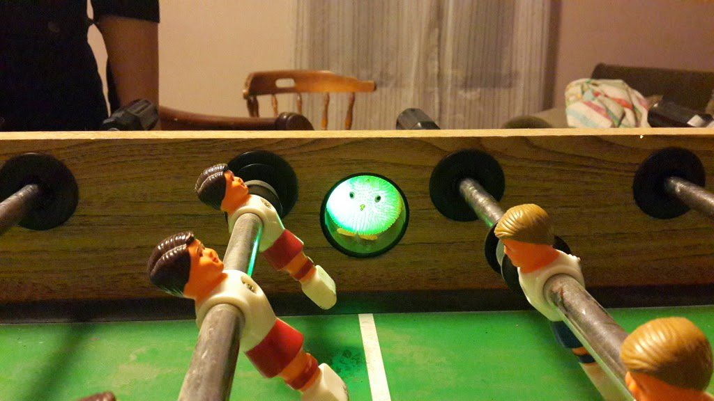 And chicks from the foosball table